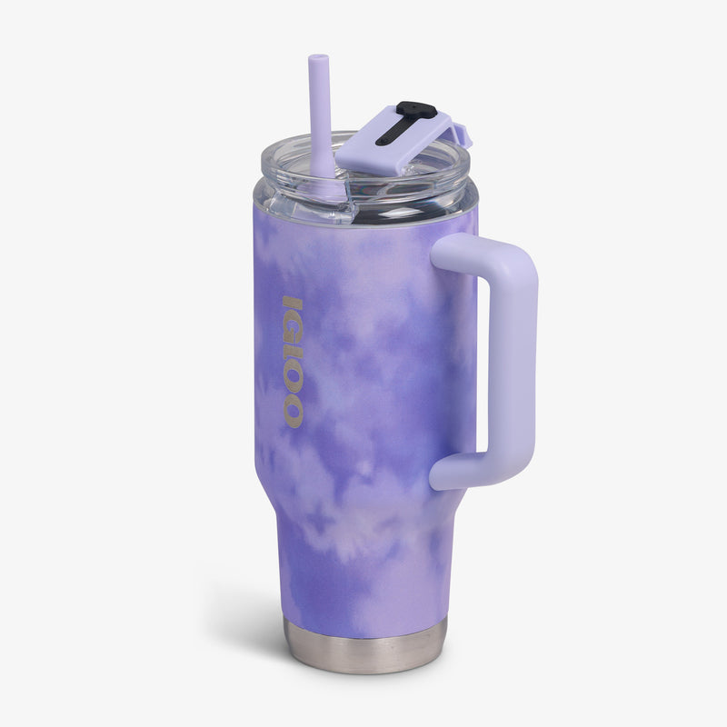 32 Oz Flip ‘n’ Sip Travel Mug - Skeleton Glow