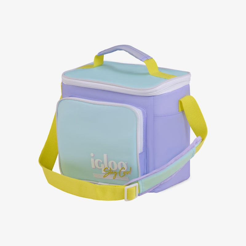 Retro Square Lunch Bag - Psychedelic Daisy