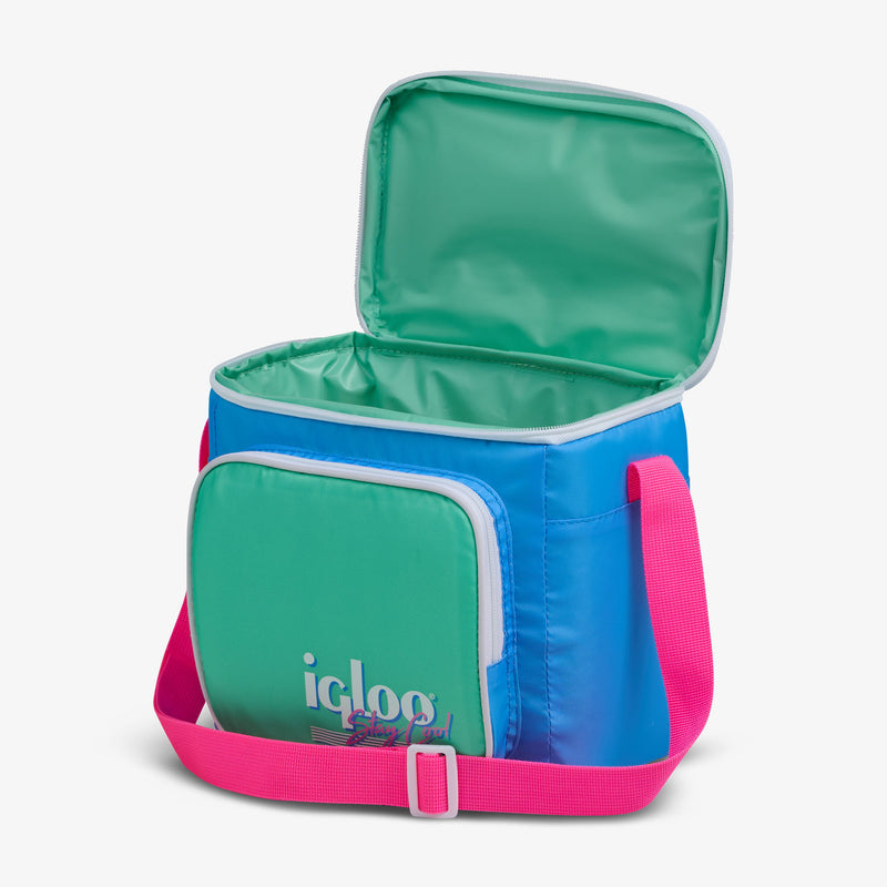 Retro Square Lunch Bag - Psychedelic Daisy