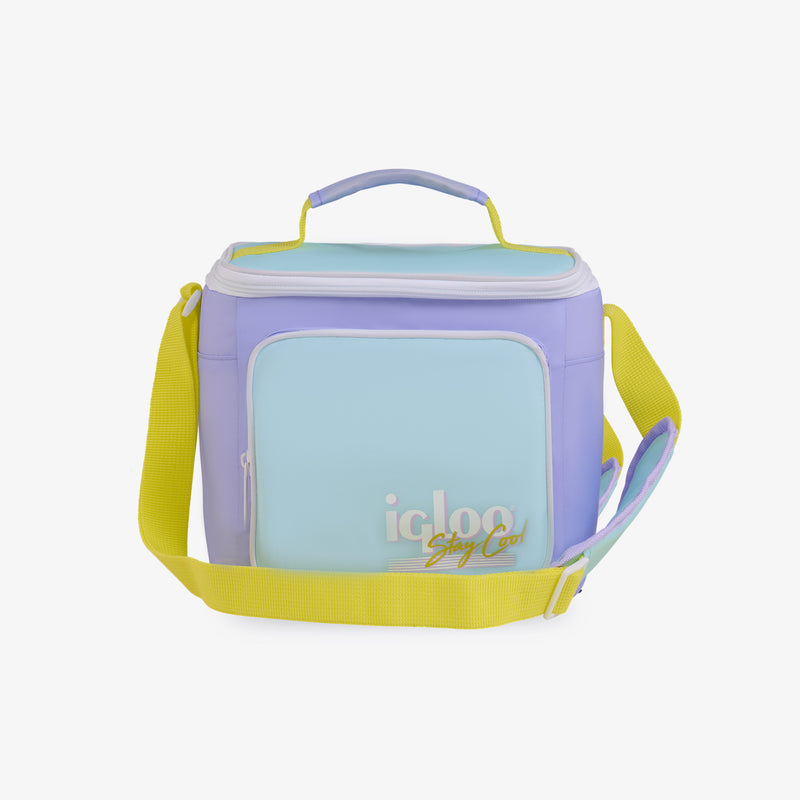Retro Square Lunch Bag - Psychedelic Daisy