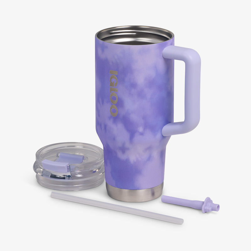 32 Oz Flip ‘n’ Sip Travel Mug - Skeleton Glow