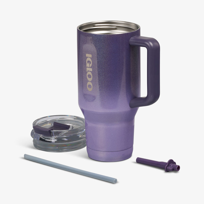 32 Oz Flip ‘n’ Sip Travel Mug - Skeleton Glow