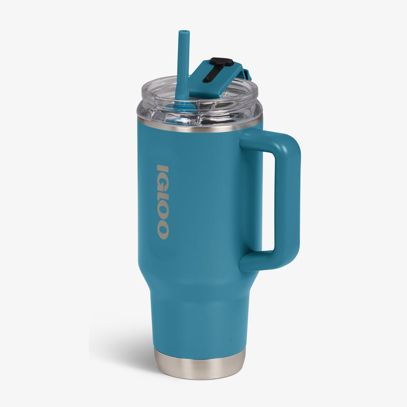 32 Oz Flip ‘n’ Sip Travel Mug - Skeleton Glow