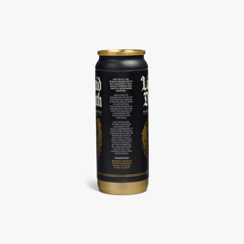 Liquid Death 16 Oz Slaughter Bottle - Black