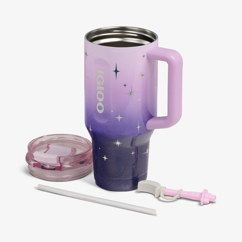 32 Oz Flip ‘n’ Sip Travel Mug - Skeleton Glow