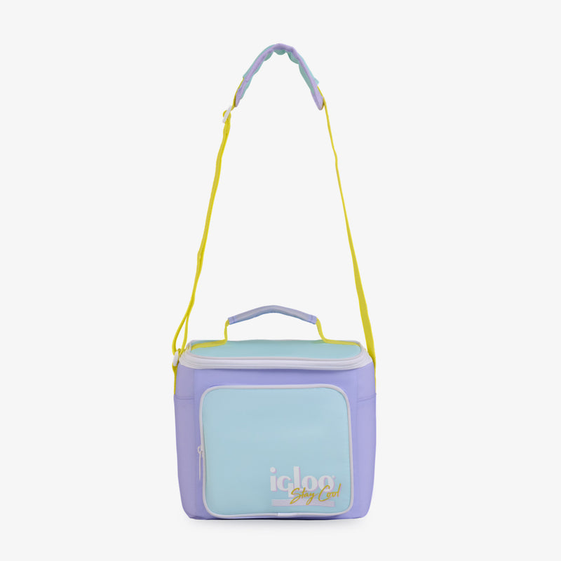 Retro Square Lunch Bag - Psychedelic Daisy