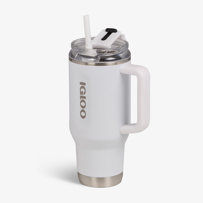 32 Oz Flip ‘n’ Sip Travel Mug - Skeleton Glow