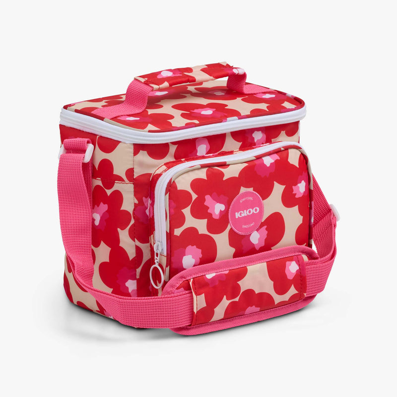 Retro Square Lunch Bag - Psychedelic Daisy