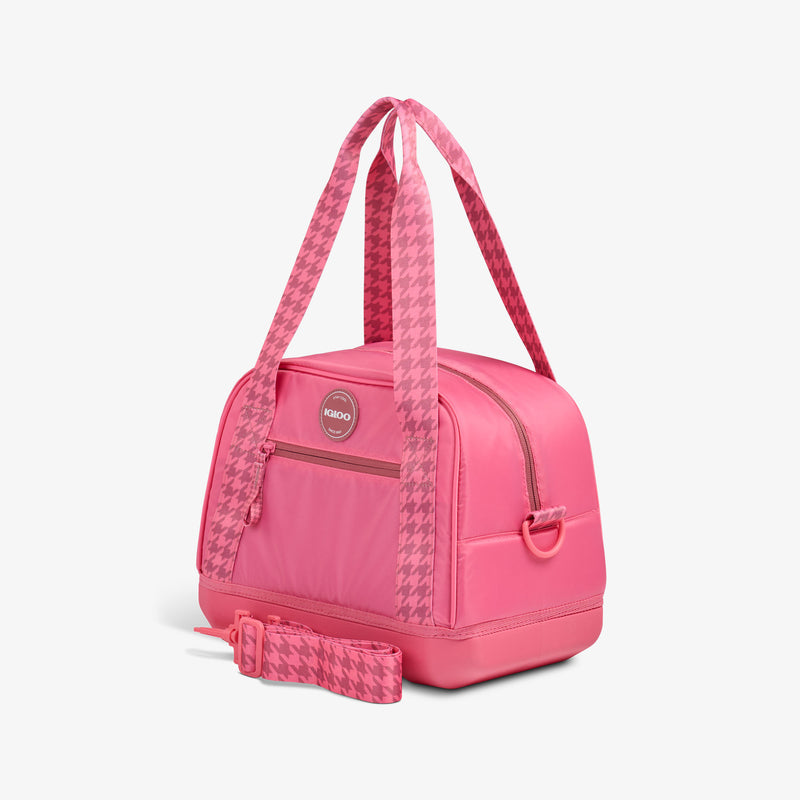 Tag Along Too 12-Can Satchel Cooler - Thrift Pink