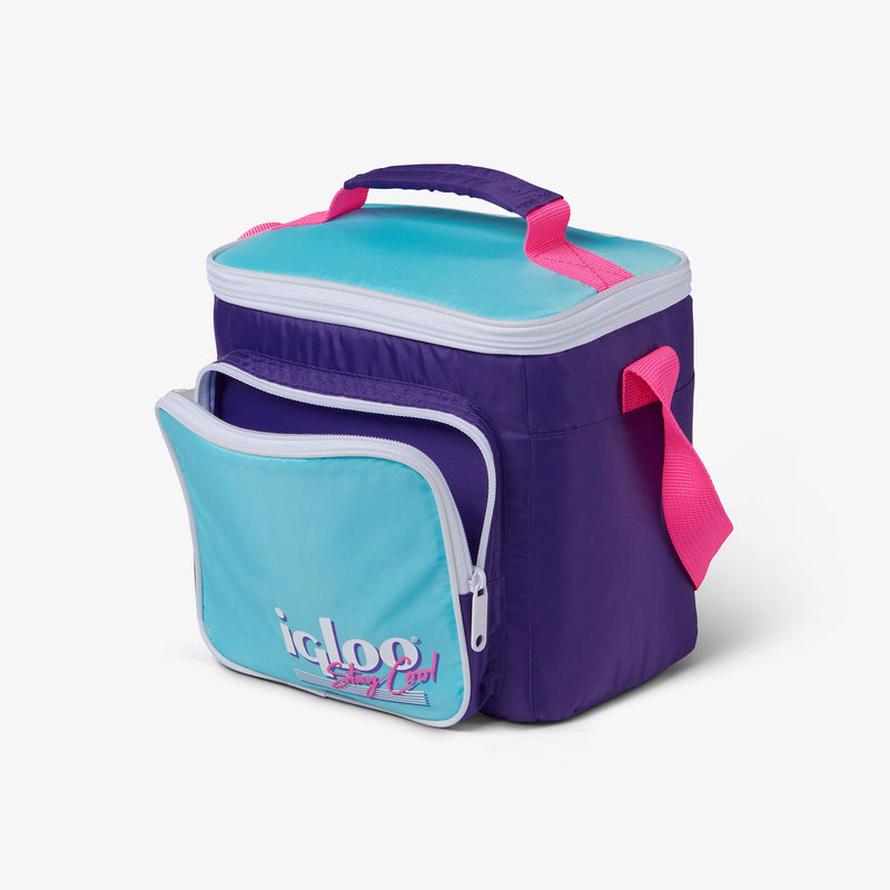 Retro Square Lunch Bag - Psychedelic Daisy