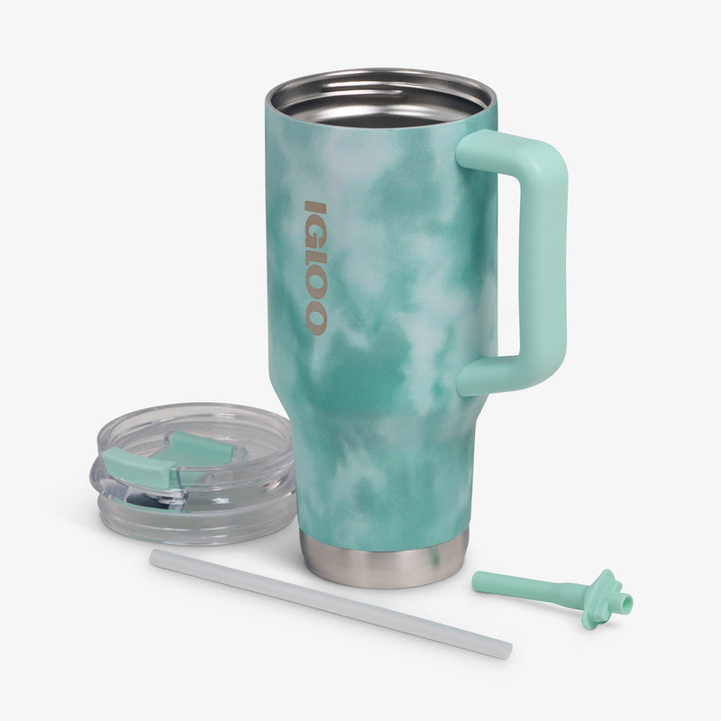 32 Oz Flip ‘n’ Sip Travel Mug - Skeleton Glow