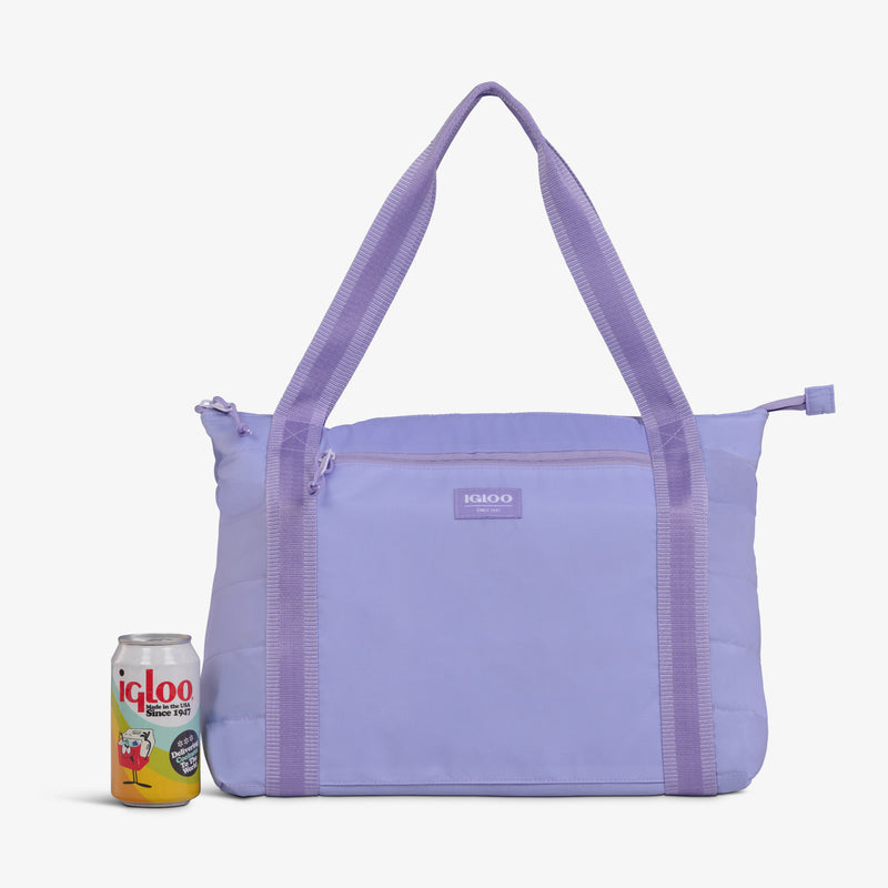 Packable Puffer 20-Can Cooler Bag - Magenta