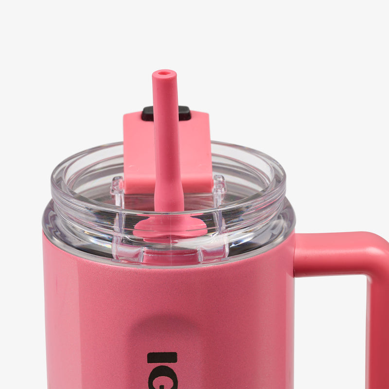 32 Oz Flip ‘n’ Sip Travel Mug - Skeleton Glow