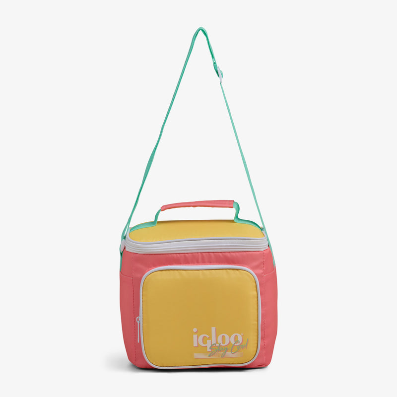 Retro Square Lunch Bag - Psychedelic Daisy