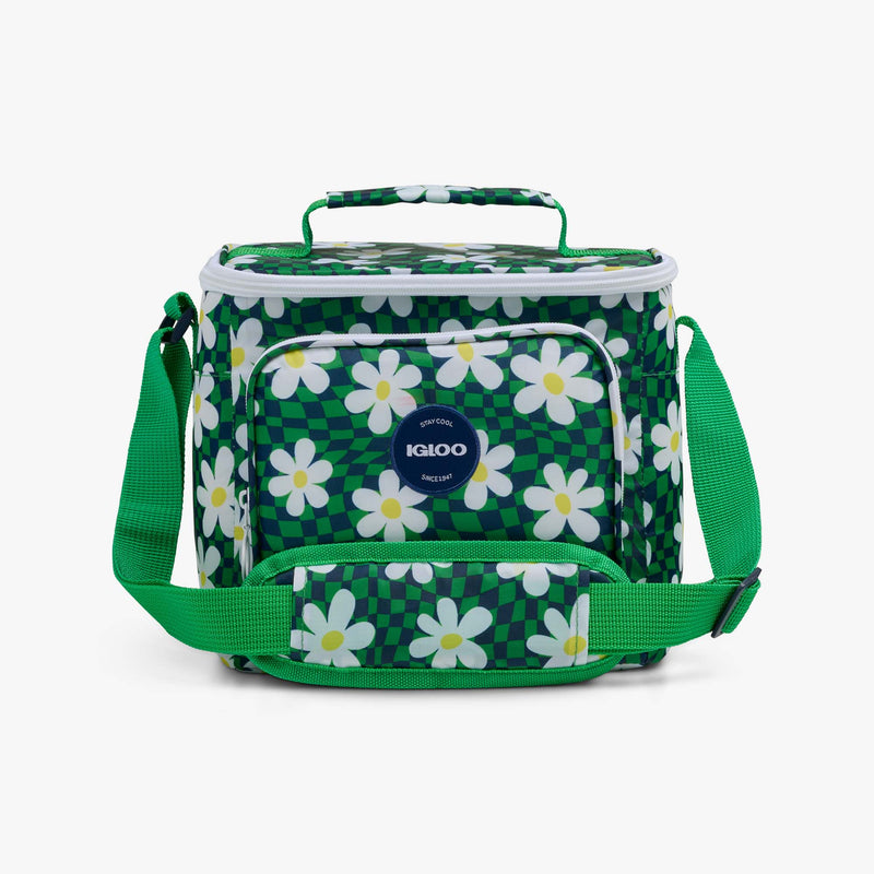 Retro Square Lunch Bag - Psychedelic Daisy