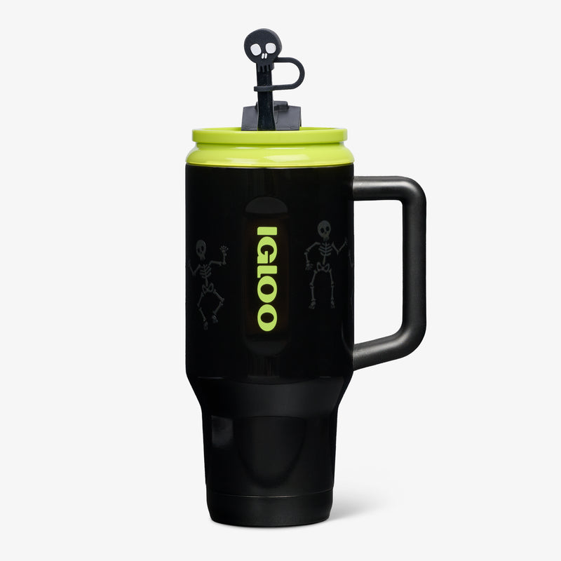 32 Oz Flip ‘n’ Sip Travel Mug - Skeleton Glow