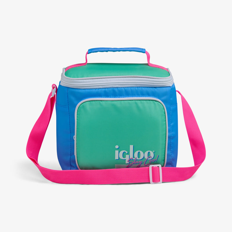 Retro Square Lunch Bag - Psychedelic Daisy