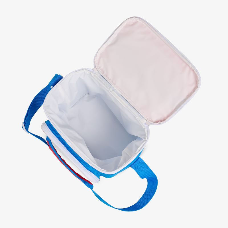 Retro Square Lunch Bag - Psychedelic Daisy