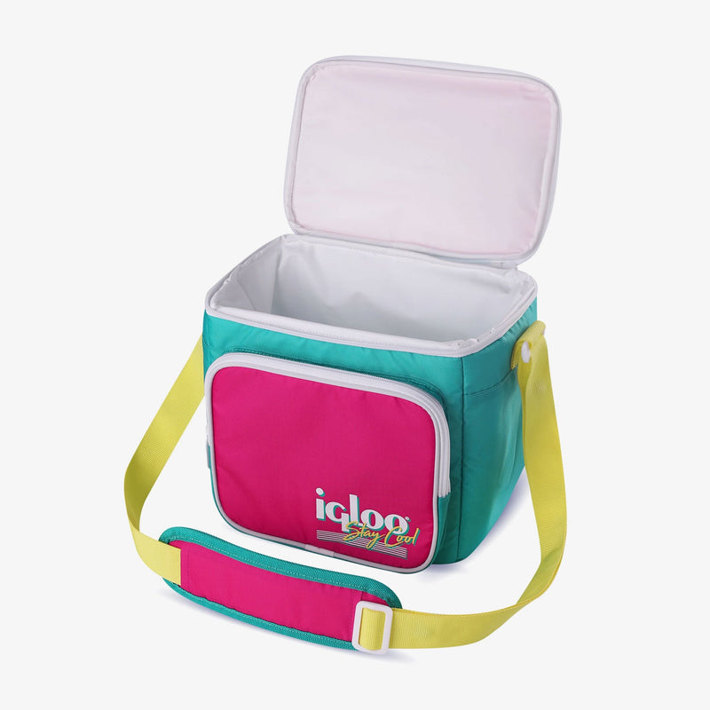 Retro Square Lunch Bag - Psychedelic Daisy