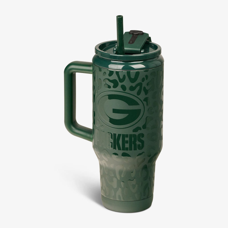 NFL 32 Oz Leopard Flip ‘n’ Sip Travel Mug - Cowboys