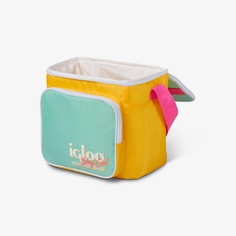 Retro Square Lunch Bag - Psychedelic Daisy