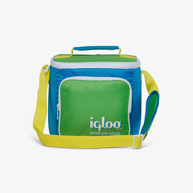 Retro Square Lunch Bag - Psychedelic Daisy