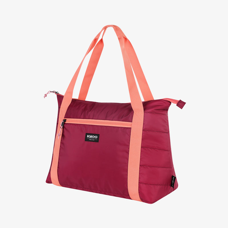 Packable Puffer 20-Can Cooler Bag - Magenta