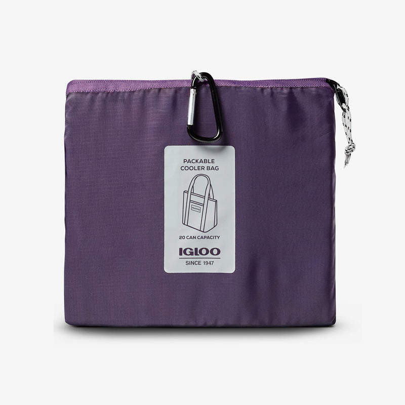 Packable Puffer 20-Can Cooler Bag - Magenta