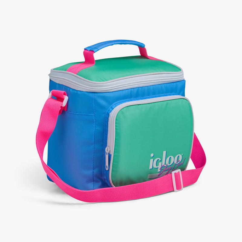 Retro Square Lunch Bag - Psychedelic Daisy