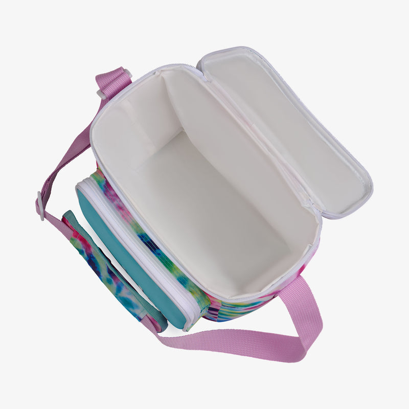Retro Square Lunch Bag - Psychedelic Daisy