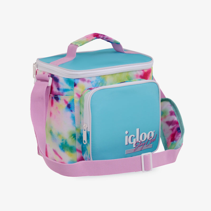 Retro Square Lunch Bag - Psychedelic Daisy