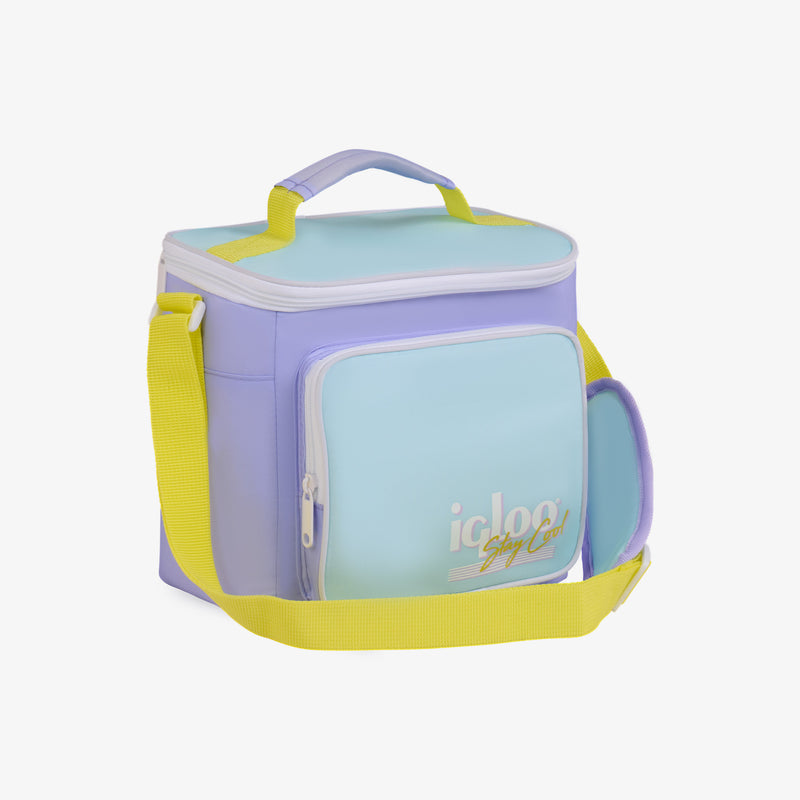 Retro Square Lunch Bag - Psychedelic Daisy