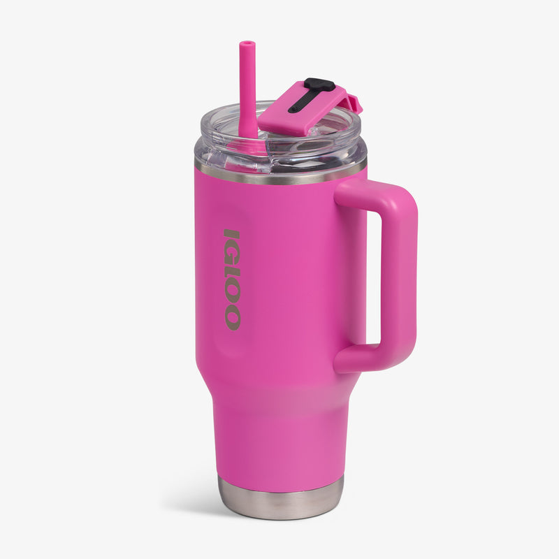 32 Oz Flip ‘n’ Sip Travel Mug - Skeleton Glow