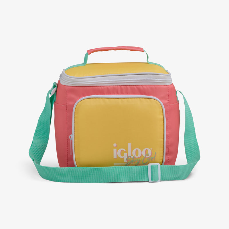 Retro Square Lunch Bag - Psychedelic Daisy