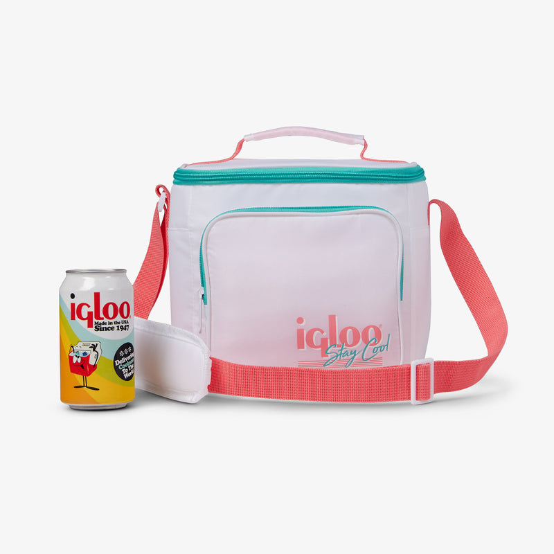 Retro Square Lunch Bag - Psychedelic Daisy