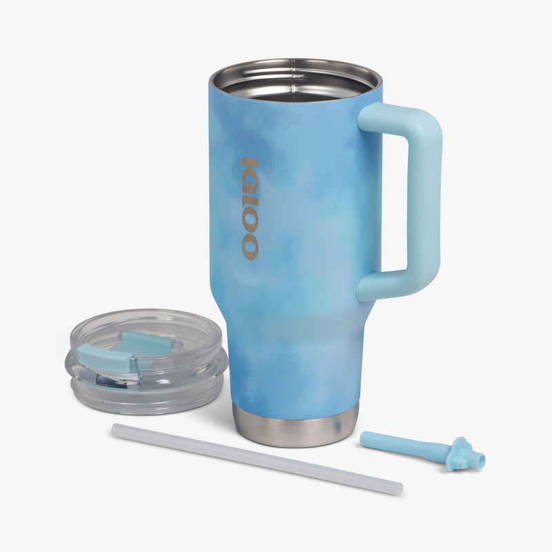 32 Oz Flip ‘n’ Sip Travel Mug - Skeleton Glow