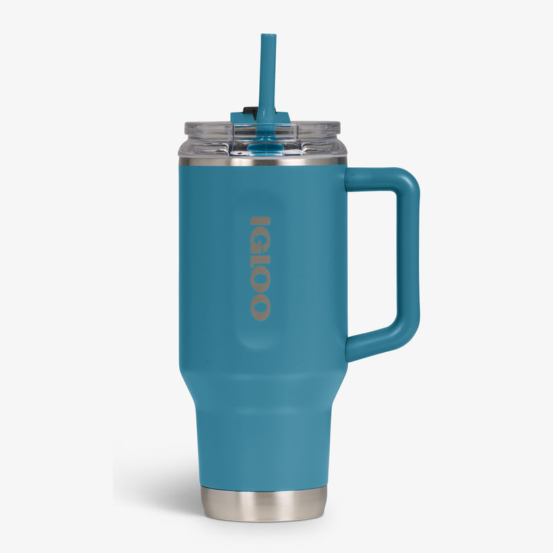 32 Oz Flip ‘n’ Sip Travel Mug - Skeleton Glow