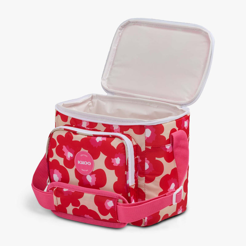 Retro Square Lunch Bag - Psychedelic Daisy