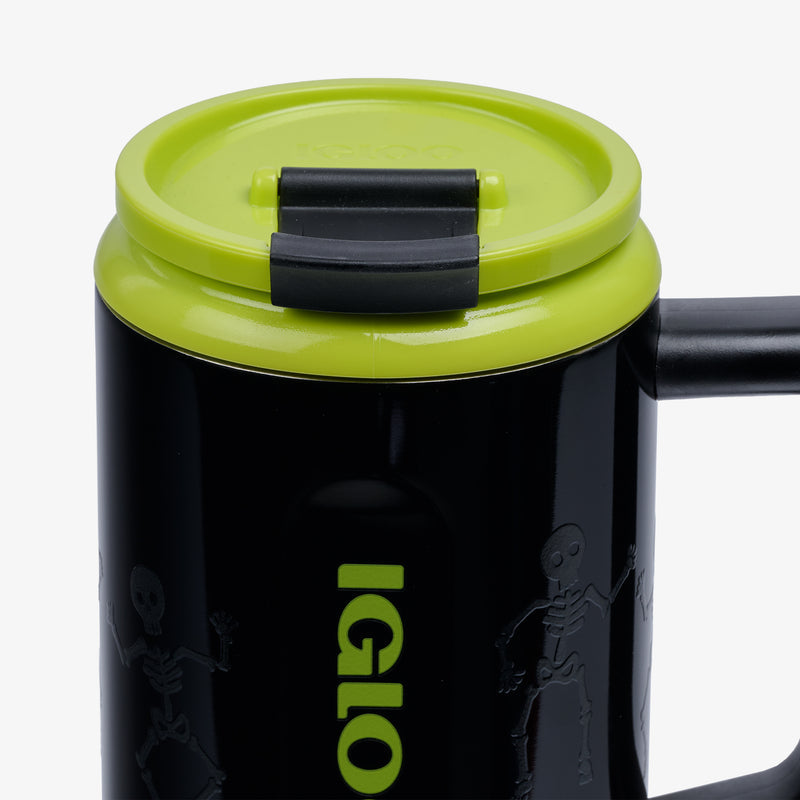 32 Oz Flip ‘n’ Sip Travel Mug - Skeleton Glow
