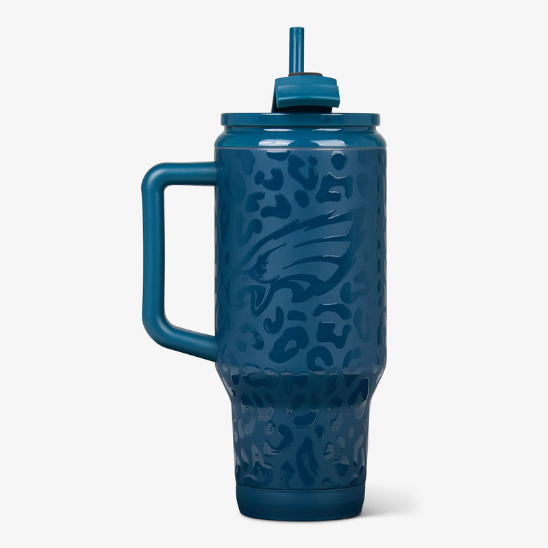 NFL 32 Oz Leopard Flip ‘n’ Sip Travel Mug - Cowboys