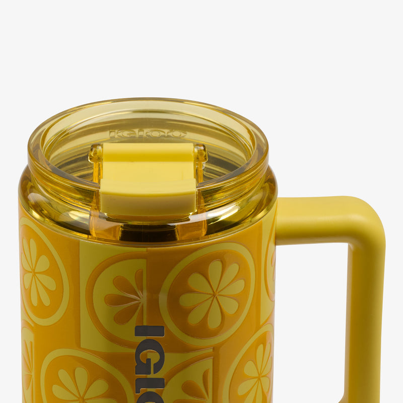 32 Oz Flip ‘n’ Sip Travel Mug - Skeleton Glow