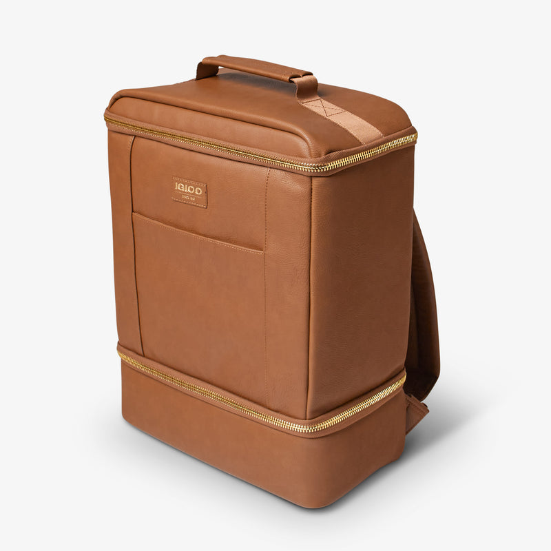 Igloo Luxe® Dual Compartment Backpack - Cognac