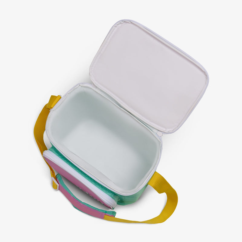 Retro Square Lunch Bag - Psychedelic Daisy