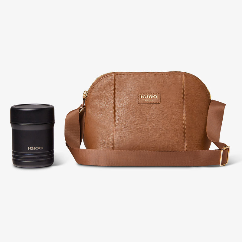 Igloo Luxe® Crossbody Cooler Bag - Cognac
