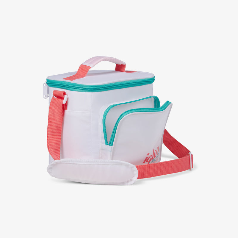 Retro Square Lunch Bag - Psychedelic Daisy