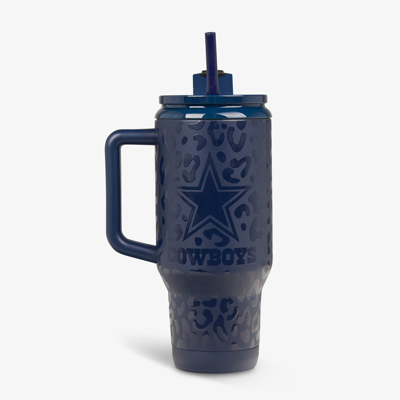 NFL 32 Oz Leopard Flip ‘n’ Sip Travel Mug - Cowboys