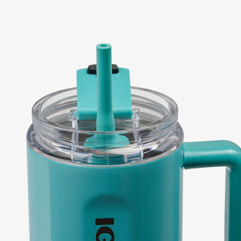 32 Oz Flip ‘n’ Sip Travel Mug - Skeleton Glow