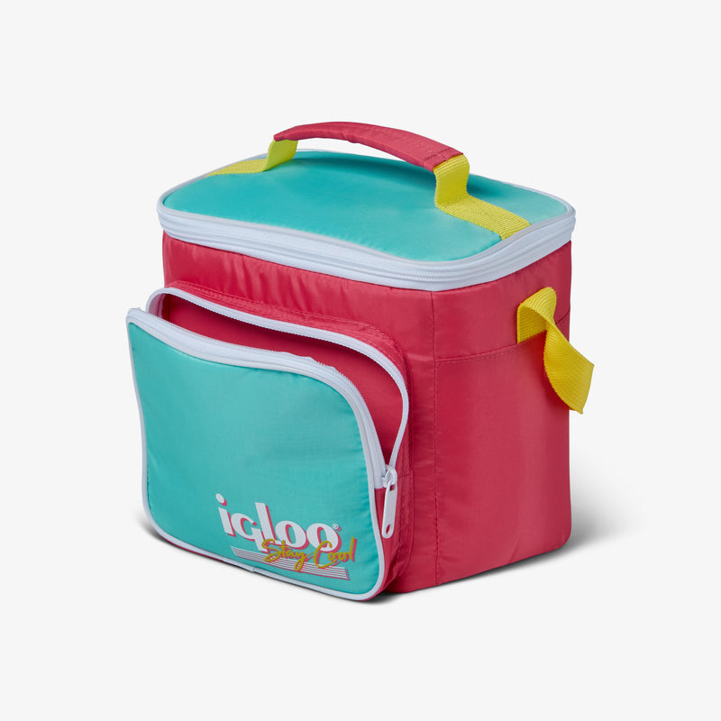 Retro Square Lunch Bag - Psychedelic Daisy