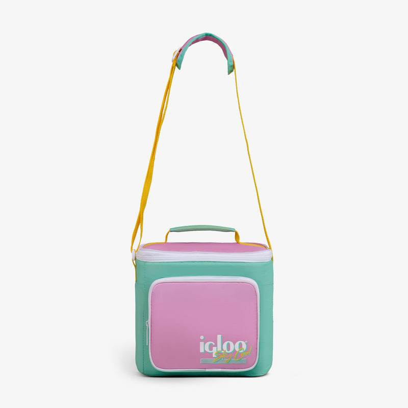 Retro Square Lunch Bag - Psychedelic Daisy