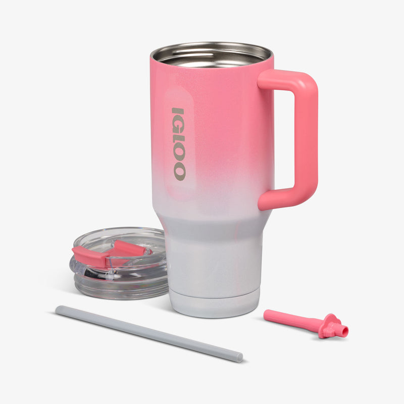 32 Oz Flip ‘n’ Sip Travel Mug - Skeleton Glow